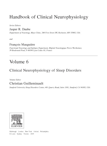 Handbook of Clinical Neurophysiology