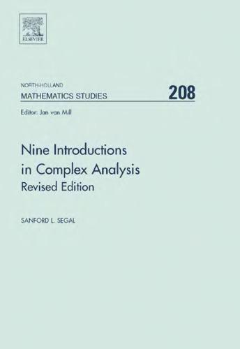 Nine Introductions in Complex Analysis - Revised Edition (Volume 208) (North-Holland Mathematics Studies, Volume 208)