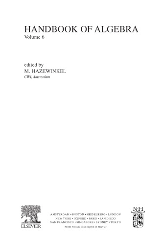 Handbook of Algebra