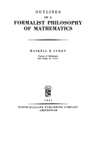 Outlines of a formalist philosophy of mathematics