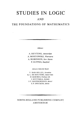 Logic, Methodology and Philosophy of Science III: Proceedings