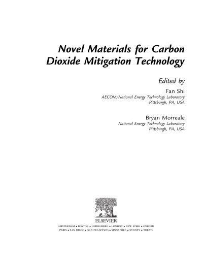 Novel Materials for Carbon Dioxide Mitigation Technology