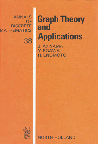 Graph Theory and Applications (Annals of Discrete Mathematics)