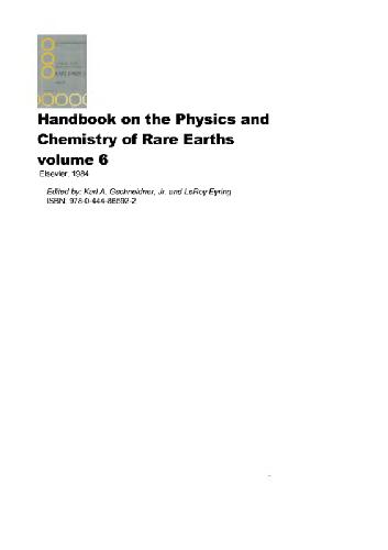 Handbook on the Physics and Chemistry of Rare Earths. vol. 6