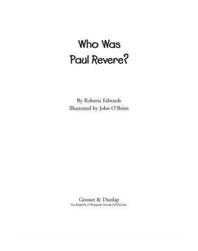 Who Was Paul Revere?