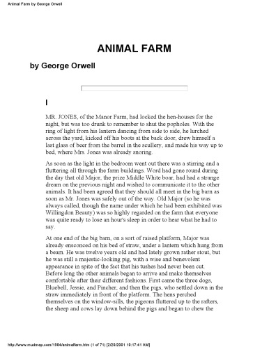Animal Farm: Centennial Edition