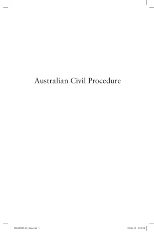 Australian Civil Procedure