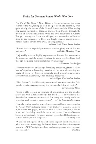 World War One: A Short History