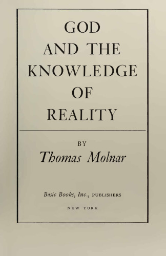 God and the Knowledge of Reality