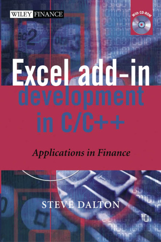 Excel Add-in Development in C/C++: Applications in Finance