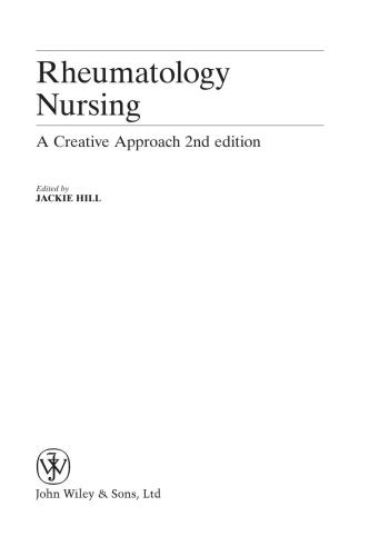 Rheumatology nursing : a creative approach