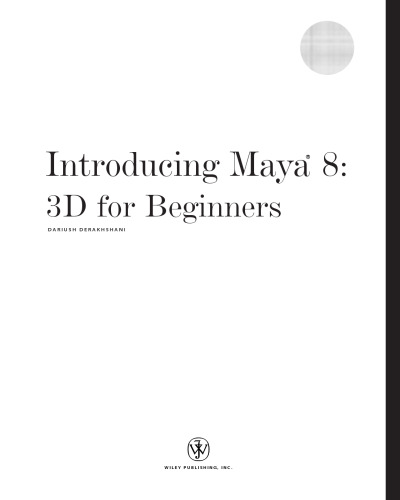 Introducing Maya 8: 3D for Beginners