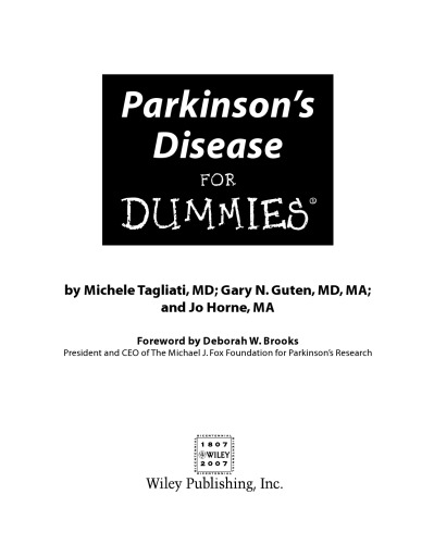 Parkinson's Disease For Dummies