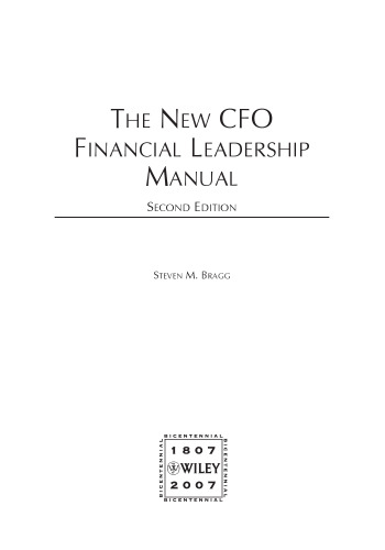 The New CFO Financial Leadership Manual