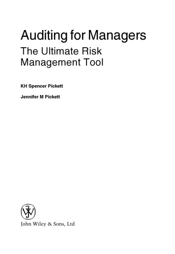 Auditing for Managers: The Ultimate Risk Management Tool