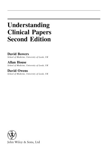 Understanding Clinical Papers