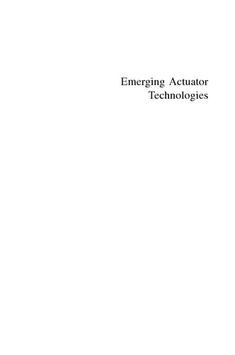 Emerging actuator technologies: a micromechatronic approach