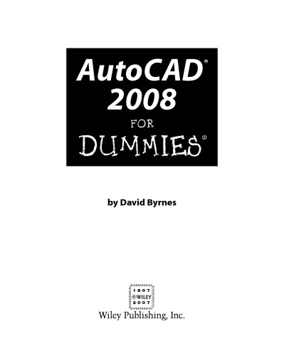 AutoCAD 2008 For Dummies