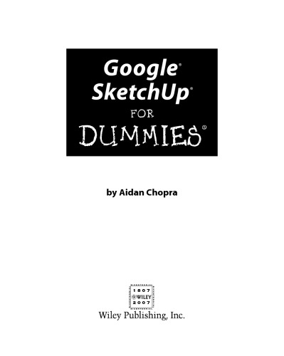 Google Sketchup for Dummies