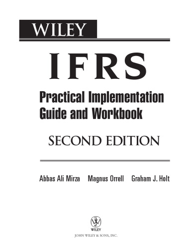 Wiley IFRS: Practical Implementation Guide and Workbook, 2nd edition