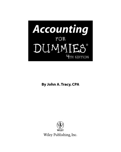 Accounting For Dummies