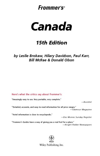 Frommer's Canada