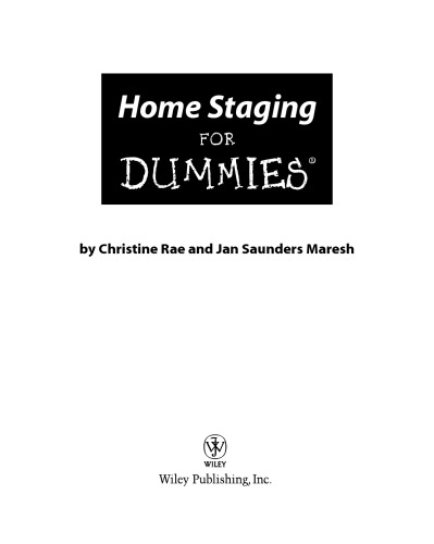 Home Staging For Dummies