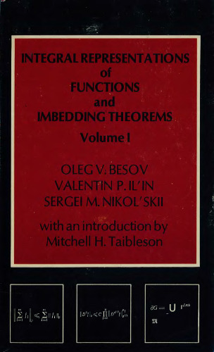 Integral Representations of Functions and Imbedding Theorems