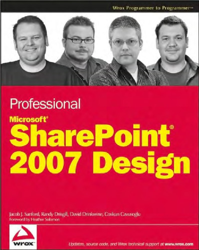 Professional SharePoint 2007 Design (Wrox Professional Guides)