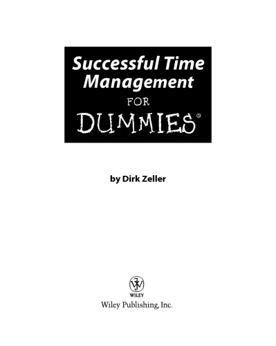 Successful Time Management For Dummies