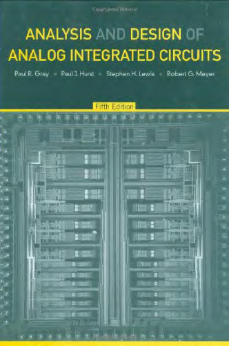 Analysis and Design of Analog Integrated Circuits, 5th edition