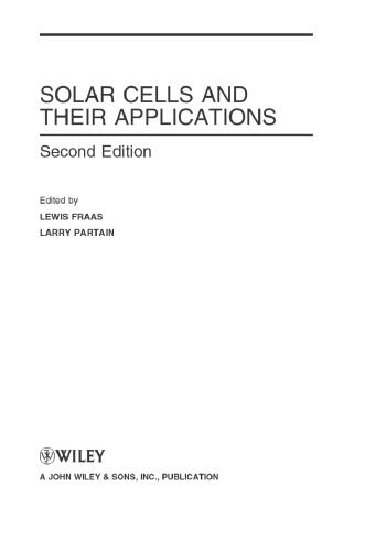 Solar Cells and Their Applications