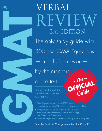 The Official Guide for GMAT Verbal Review