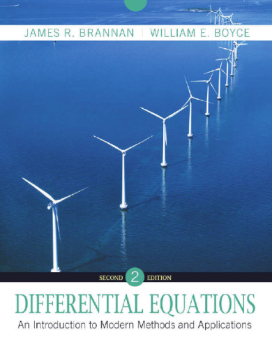 Differential Equations: An Introduction to Modern Methods and Applications, 2nd Edition