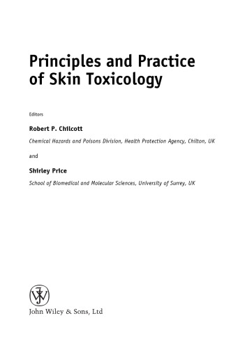 Principles and Practice of Skin Toxicology