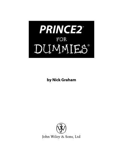 PRINCE2 For Dummies