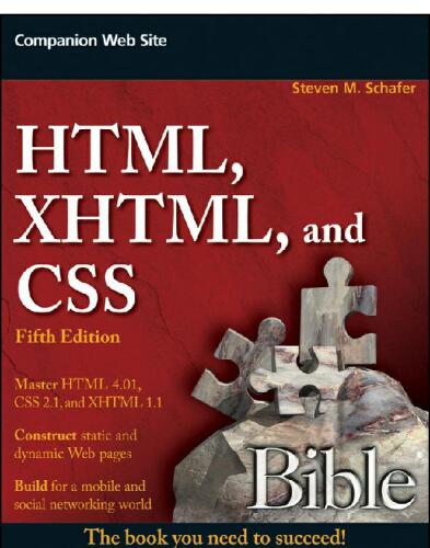 HTML, XHTML, and CSS Bible