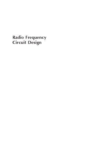 Radio Frequency Circuit Design