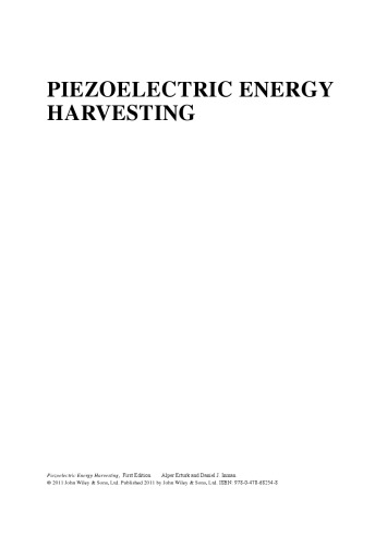 Piezoelectric Energy Harvesting