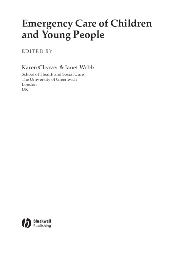 Emergency Care of Children and Young People