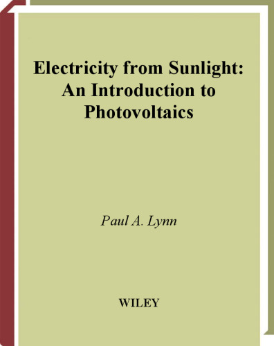 Electricity from Sunlight: An Introduction to Photovoltaics