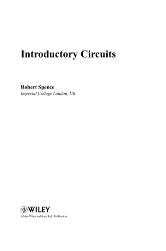 Introductory circuits