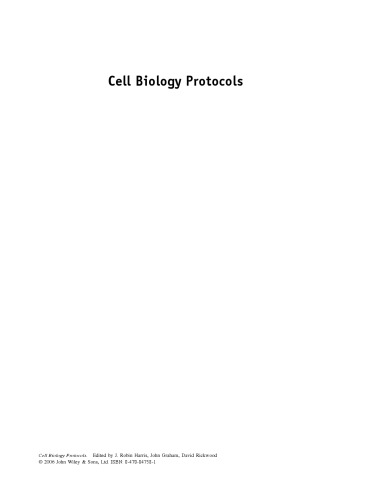 Cell Biology Protocols