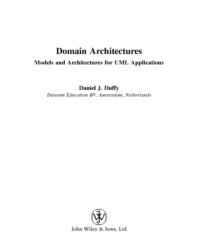 Domain architecture : models and architecture for UMI applications