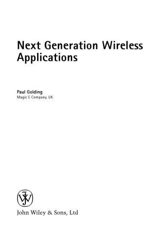 Next Generation Wireless Applications