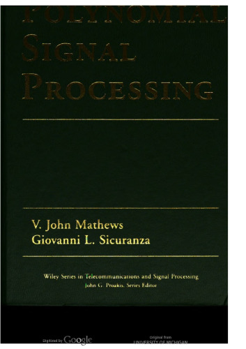 Polynomial Signal Processing