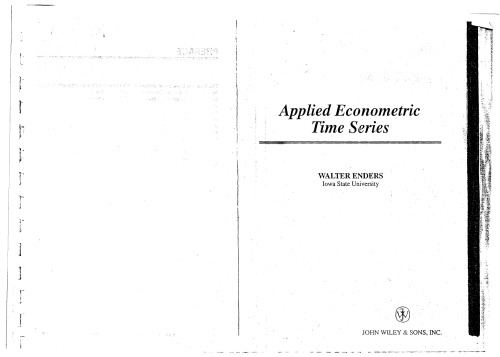 Applied Econometric Time Series