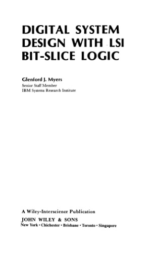 Digital system design with LSI bit-slice logic