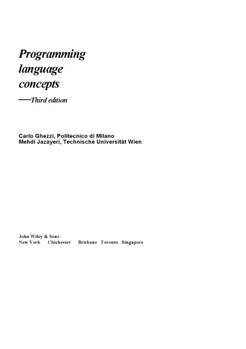 Programming Language Concepts