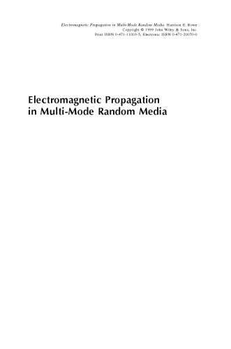 Electromagnetic Propagation in Multi-mode Random Media